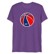 Red & Blue Basketball: Tri-Blend T-Shirt