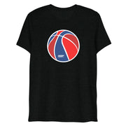 Red & Blue Basketball: Tri-Blend T-Shirt