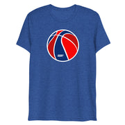 Red & Blue Basketball: Tri-Blend T-Shirt