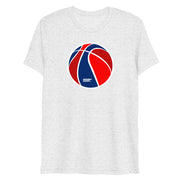 Red & Blue Basketball: Tri-Blend T-Shirt