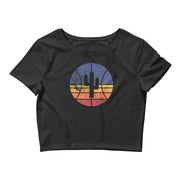 Logo Sunset: Women's Crop T-Shirt
