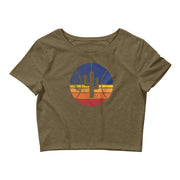 Logo Sunset: Women's Crop T-Shirt