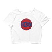 Retro Arizona Blue & Red Ball: Women's Crop T-Shirt