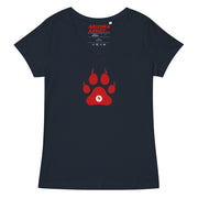 Wildcat Paw Print: Women's V-Neck T-Shirt
