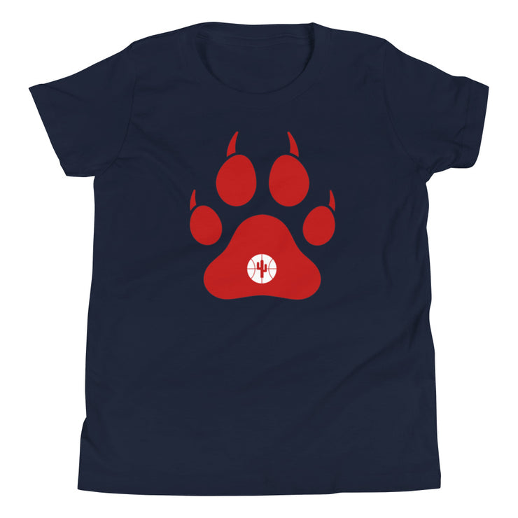 Wildcat Paw Print: Youth T-Shirt